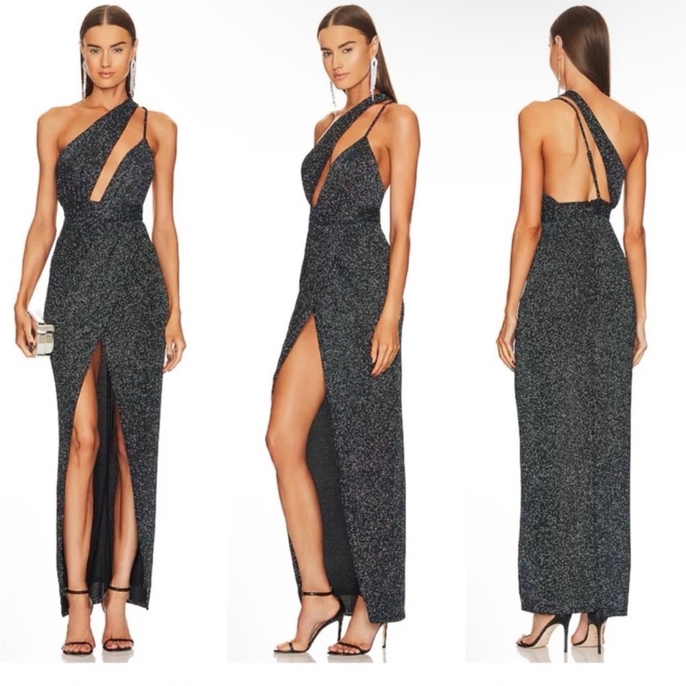 Michael Costello Black Maxi Dress